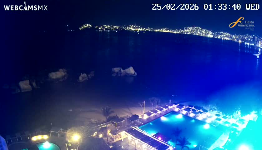 Acapulco,  Playa Condesa Beach Live Cam - Acapulco de Juarez, Guerrero, Mexico