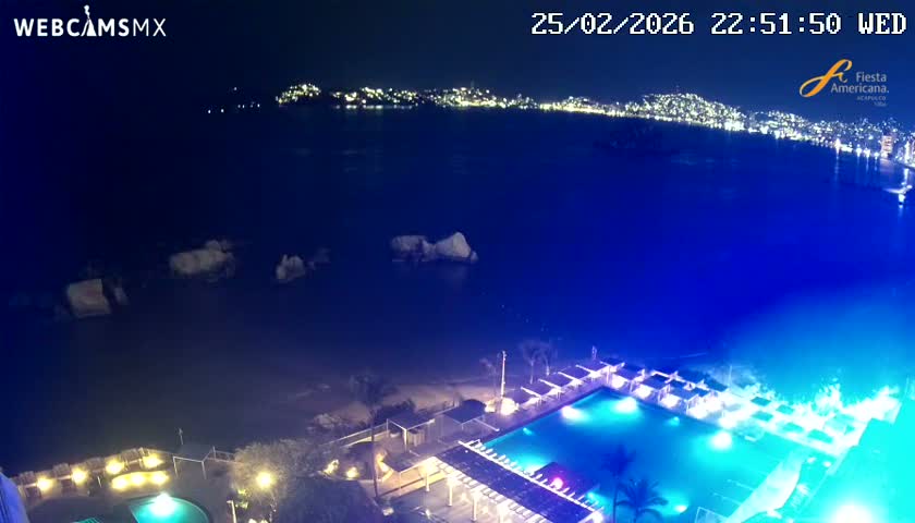 Acapulco,  Playa Condesa Beach Live Cam - Acapulco de Juarez, Guerrero, Mexico