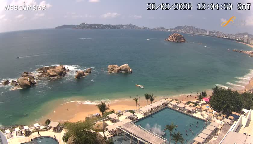 Acapulco,  Playa Condesa Beach Live Cam - Acapulco de Juarez, Guerrero, Mexico