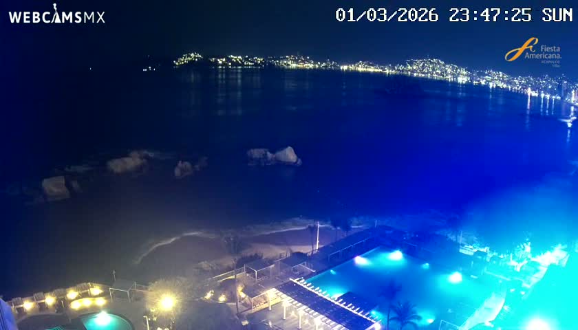 Acapulco,  Playa Condesa Beach Live Cam - Acapulco de Juarez, Guerrero, Mexico