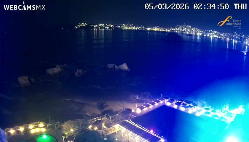 Acapulco,  Playa Condesa Beach Live Cam - Acapulco de Juarez, Guerrero, Mexico