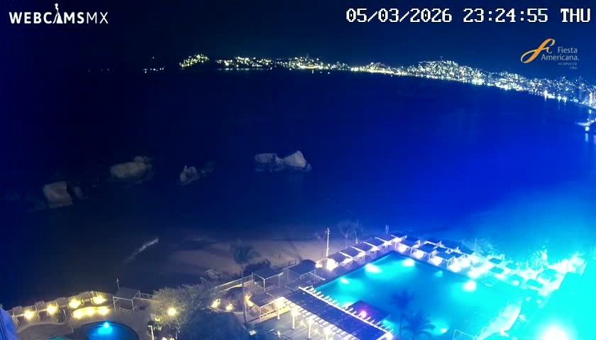 Acapulco,  Playa Condesa Beach Live Cam - Acapulco de Juarez, Guerrero, Mexico