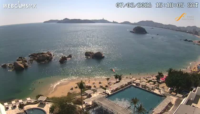 Acapulco,  Playa Condesa Beach Live Cam - Acapulco de Juarez, Guerrero, Mexico