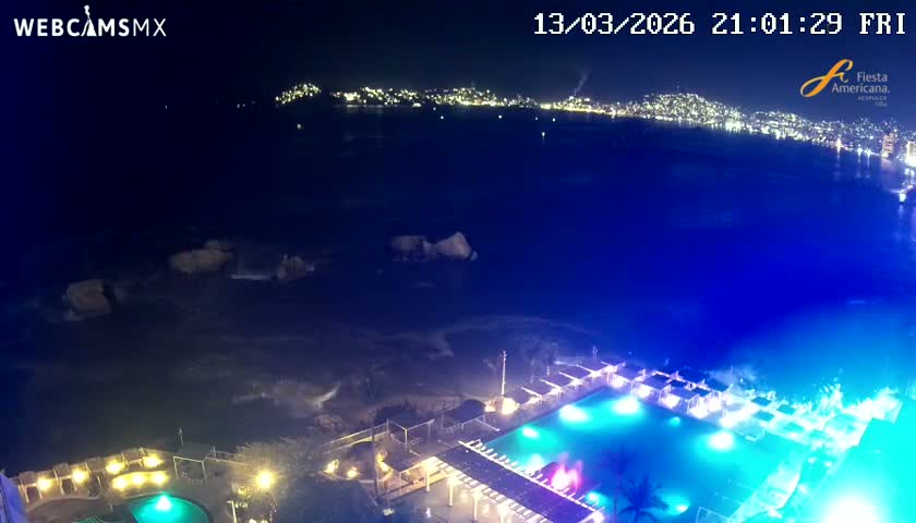 Acapulco,  Playa Condesa Beach Live Cam - Acapulco de Juarez, Guerrero, Mexico