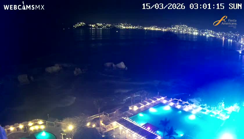 Acapulco,  Playa Condesa Beach Live Cam - Acapulco de Juarez, Guerrero, Mexico