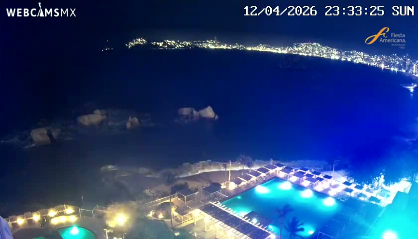 Acapulco,  Playa Condesa Beach Live Cam - Acapulco de Juarez, Guerrero, Mexico
