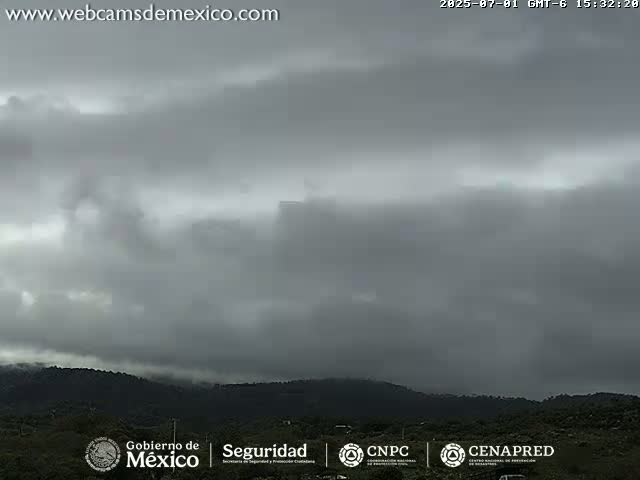 Volcán de  Colima Volcano from Montitlan Live Cam - Villa de Alvarez, Colima, Mexico