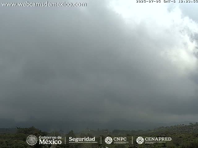 Volcán de  Colima Volcano from Montitlan Live Cam - Villa de Alvarez, Colima, Mexico