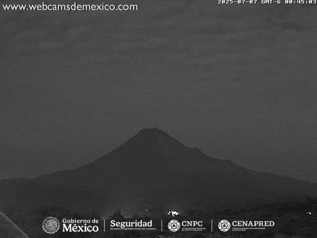 Volcán de  Colima Volcano from Montitlan Live Cam - Villa de Alvarez, Colima, Mexico