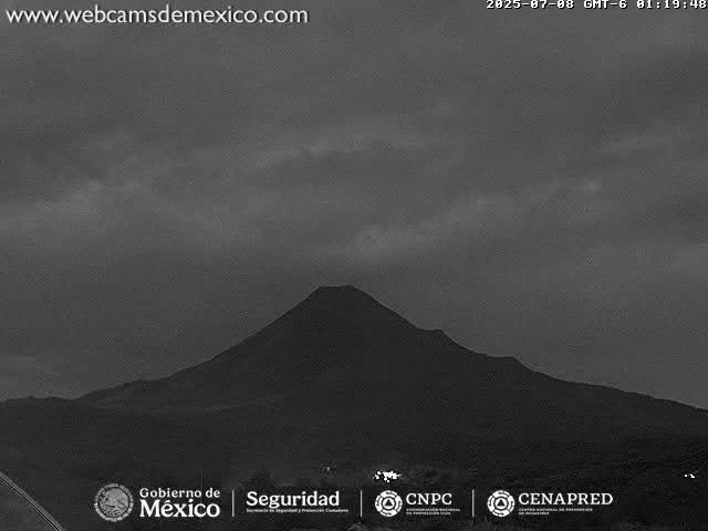 Volcán de  Colima Volcano from Montitlan Live Cam - Villa de Alvarez, Colima, Mexico