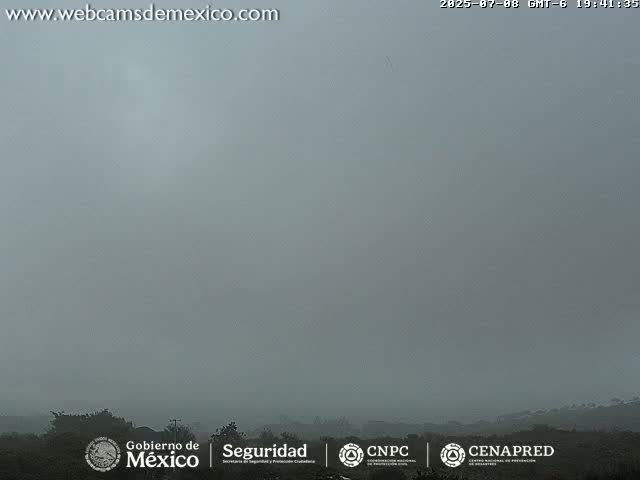 Volcán de  Colima Volcano from Montitlan Live Cam - Villa de Alvarez, Colima, Mexico