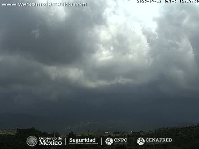 Volcán de  Colima Volcano from Montitlan Live Cam - Villa de Alvarez, Colima, Mexico