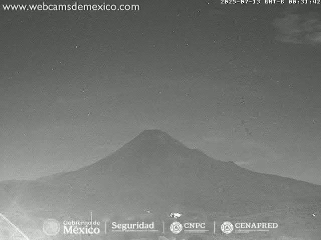 Volcán de  Colima Volcano from Montitlan Live Cam - Villa de Alvarez, Colima, Mexico