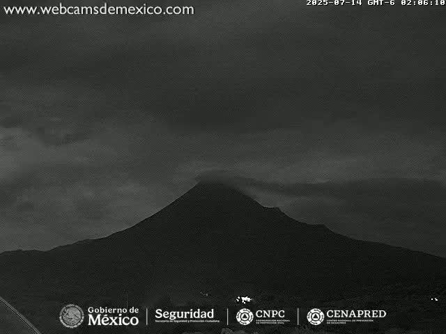 Volcán de  Colima Volcano from Montitlan Live Cam - Villa de Alvarez, Colima, Mexico
