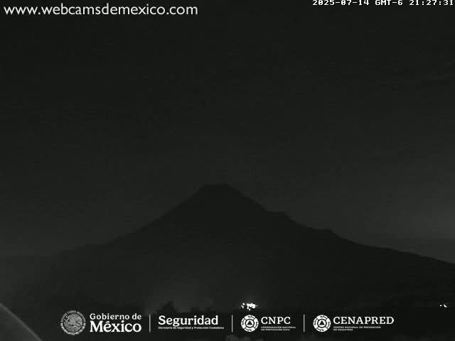 Volcán de  Colima Volcano from Montitlan Live Cam - Villa de Alvarez, Colima, Mexico
