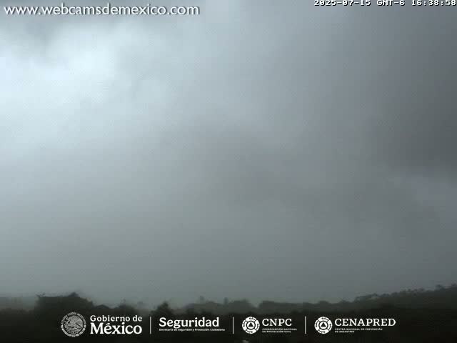 Volcán de  Colima Volcano from Montitlan Live Cam - Villa de Alvarez, Colima, Mexico