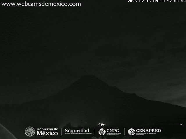 Volcán de  Colima Volcano from Montitlan Live Cam - Villa de Alvarez, Colima, Mexico