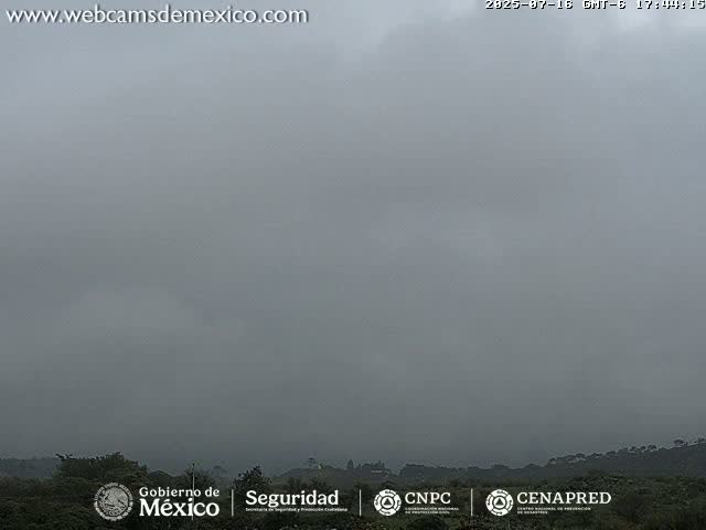 Volcán de  Colima Volcano from Montitlan Live Cam - Villa de Alvarez, Colima, Mexico