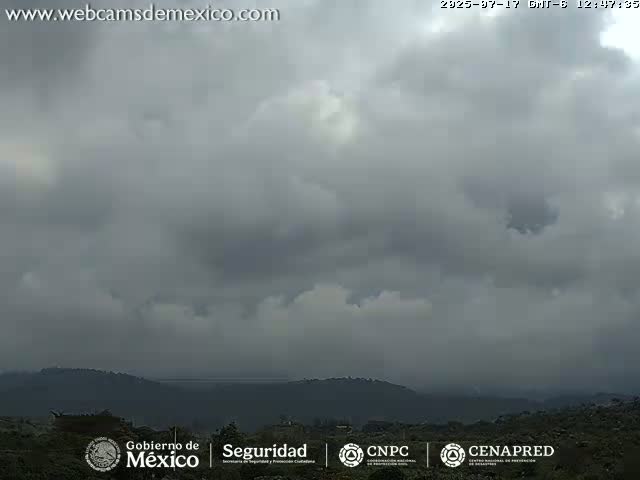 Volcán de  Colima Volcano from Montitlan Live Cam - Villa de Alvarez, Colima, Mexico