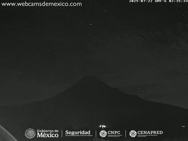 Volcán de  Colima Volcano from Montitlan Live Cam - Villa de Alvarez, Colima, Mexico