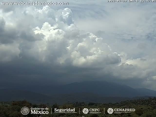 Volcán de  Colima Volcano from Montitlan Live Cam - Villa de Alvarez, Colima, Mexico