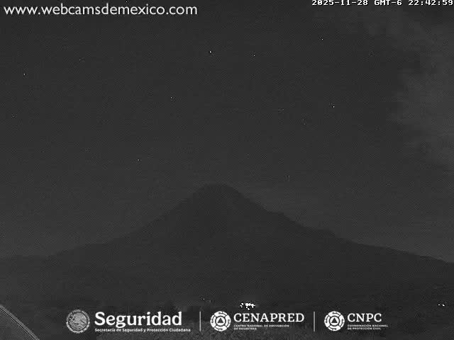 Volcán de  Colima Volcano from Montitlan Live Cam - Villa de Alvarez, Colima, Mexico
