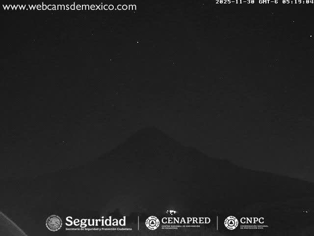 Volcán de  Colima Volcano from Montitlan Live Cam - Villa de Alvarez, Colima, Mexico