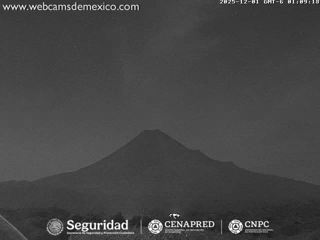 Volcán de  Colima Volcano from Montitlan Live Cam - Villa de Alvarez, Colima, Mexico