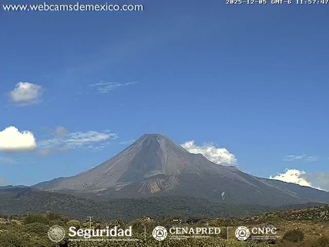 Volcán de  Colima Volcano from Montitlan Live Cam - Villa de Alvarez, Colima, Mexico