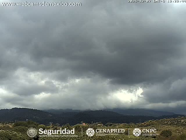 Volcán de  Colima Volcano from Montitlan Live Cam - Villa de Alvarez, Colima, Mexico