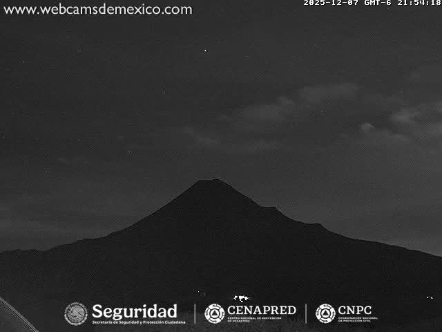 Volcán de  Colima Volcano from Montitlan Live Cam - Villa de Alvarez, Colima, Mexico