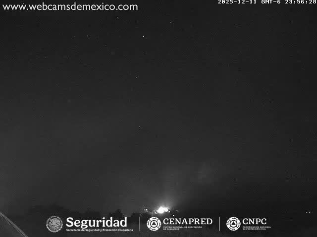 Volcán de  Colima Volcano from Montitlan Live Cam - Villa de Alvarez, Colima, Mexico