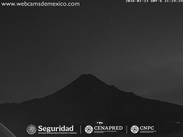 Volcán de  Colima Volcano from Montitlan Live Cam - Villa de Alvarez, Colima, Mexico