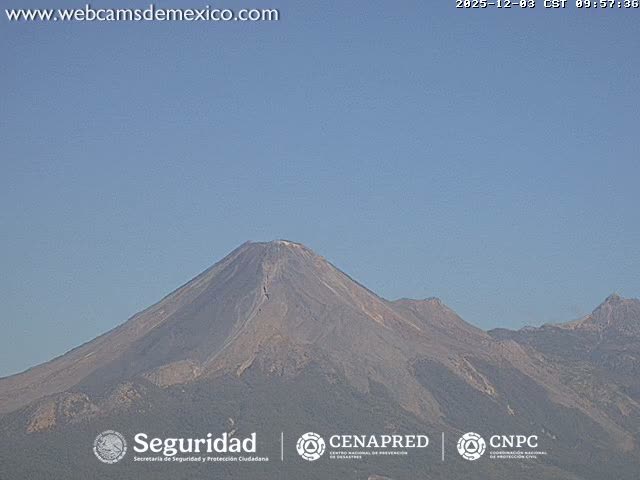 Volcán de  Colima Volcano from Palmillas Live Cam - Villa de Alvarez, Colima, Mexico