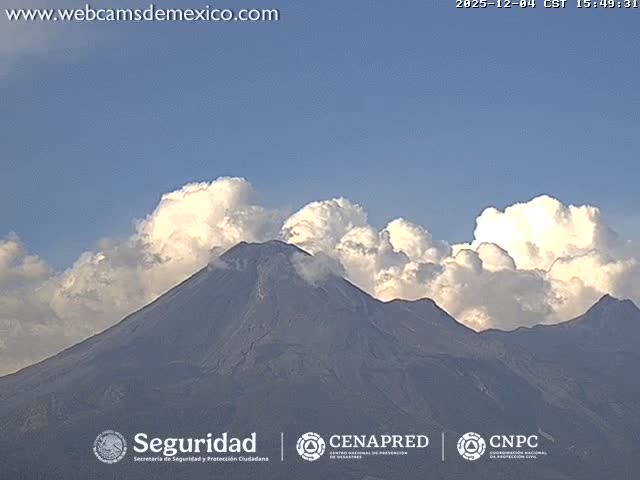 Volcán de  Colima Volcano from Palmillas Live Cam - Villa de Alvarez, Colima, Mexico