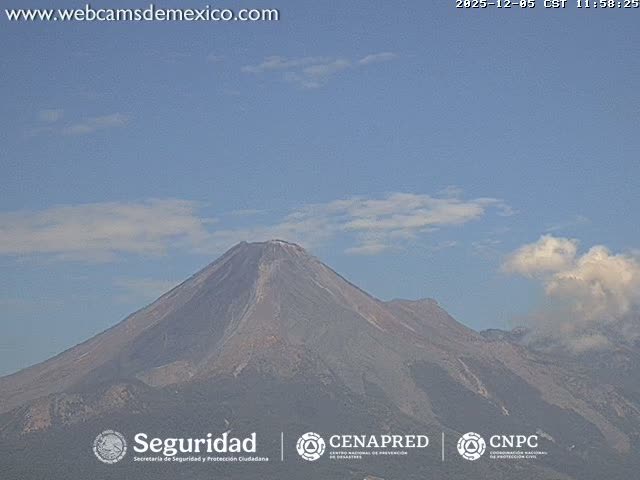 Volcán de  Colima Volcano from Palmillas Live Cam - Villa de Alvarez, Colima, Mexico