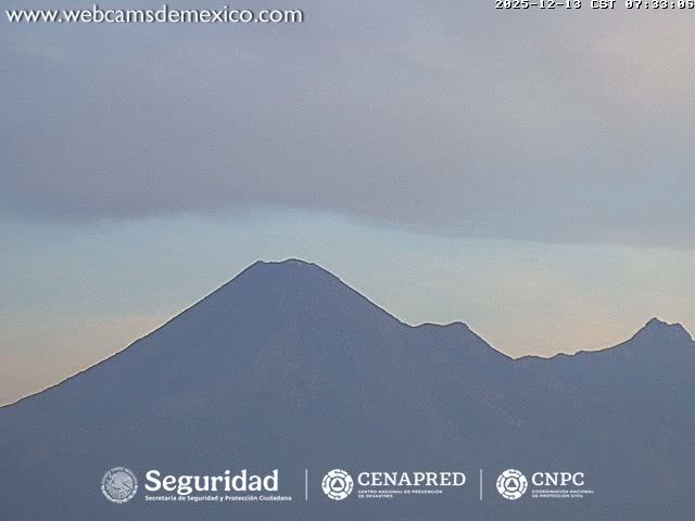 Volcán de  Colima Volcano from Palmillas Live Cam - Villa de Alvarez, Colima, Mexico