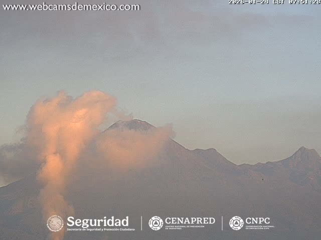 Volcán de  Colima Volcano from Palmillas Live Cam - Villa de Alvarez, Colima, Mexico