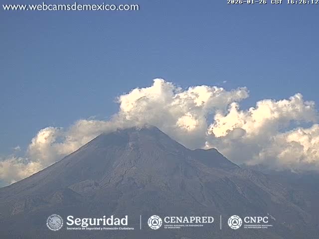 Volcán de  Colima Volcano from Palmillas Live Cam - Villa de Alvarez, Colima, Mexico