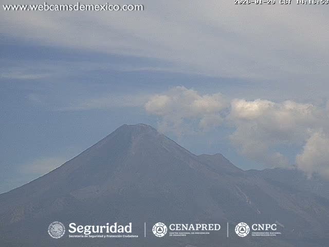 Volcán de  Colima Volcano from Palmillas Live Cam - Villa de Alvarez, Colima, Mexico