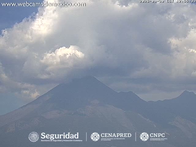 Volcán de  Colima Volcano from Palmillas Live Cam - Villa de Alvarez, Colima, Mexico