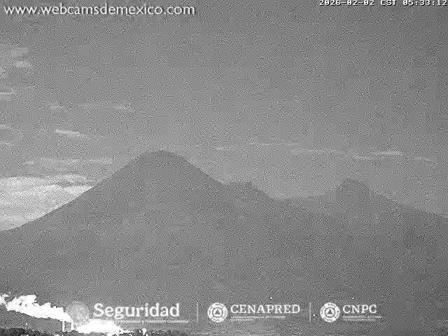 Volcán de  Colima Volcano from Palmillas Live Cam - Villa de Alvarez, Colima, Mexico