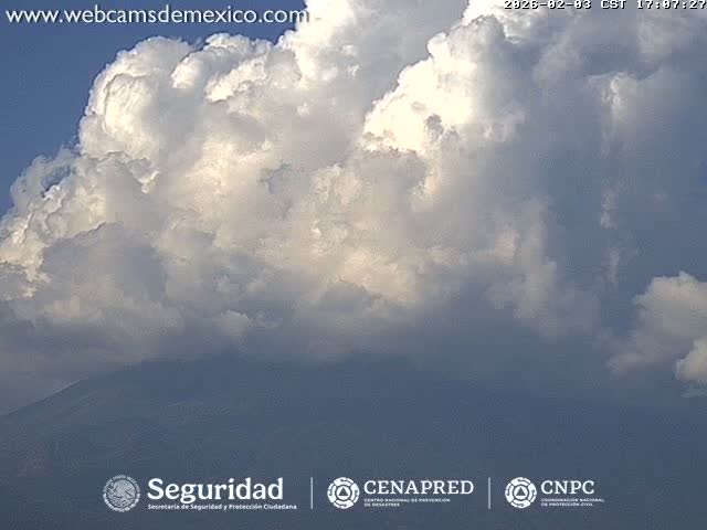 Volcán de  Colima Volcano from Palmillas Live Cam - Villa de Alvarez, Colima, Mexico