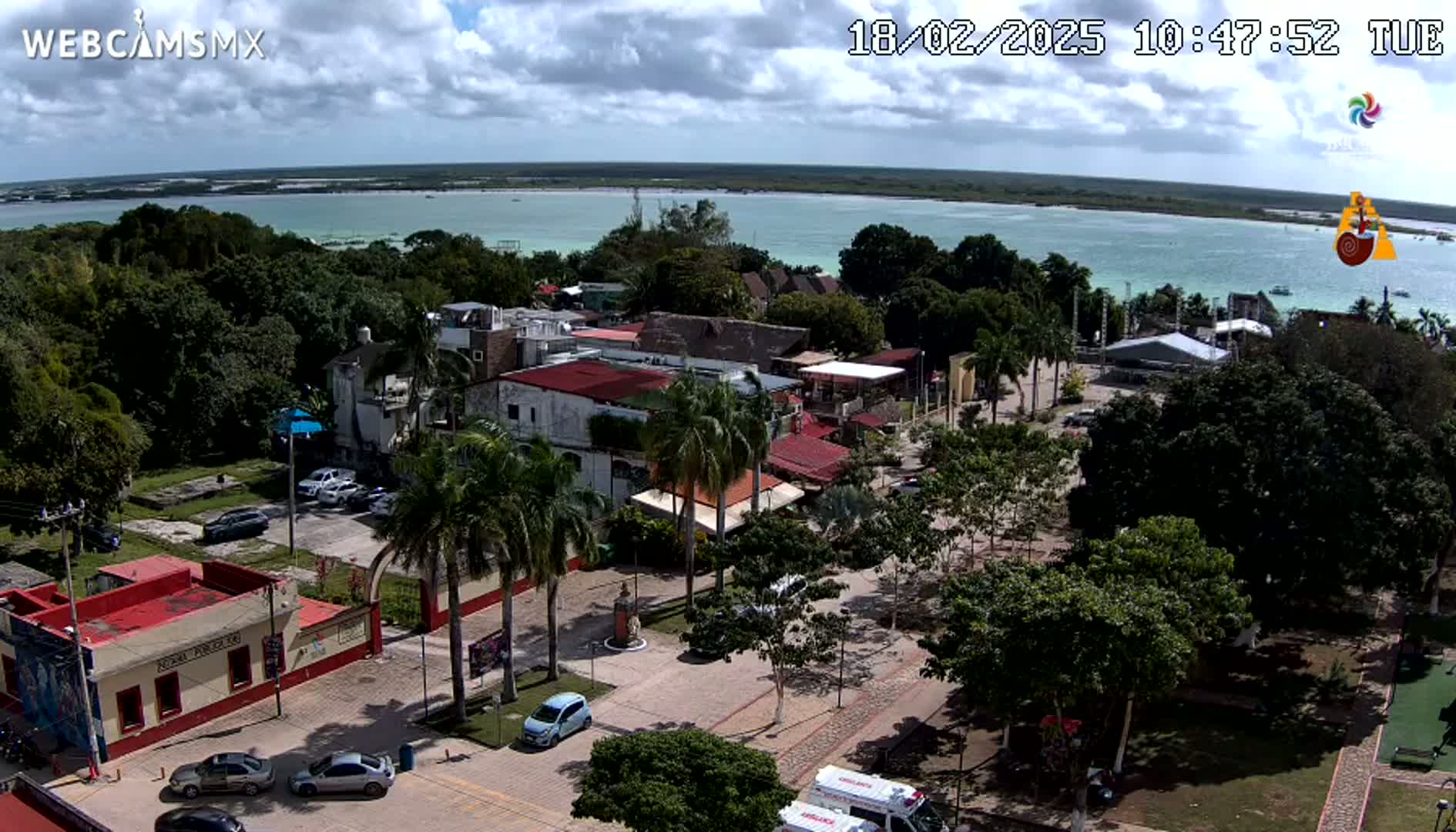 Laguna de Bacalar Lagoon Lake Live Cam - Bacalar,  Quintana Roo, Mexico