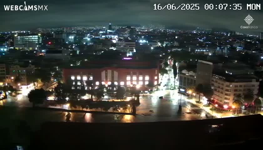 Mexico City, Monumento A la Revolución (Monument to the Revolution) & Plaza de la República Square Live Cam - Cuauhtemoc, Ciudad de Mexico, Mexico 