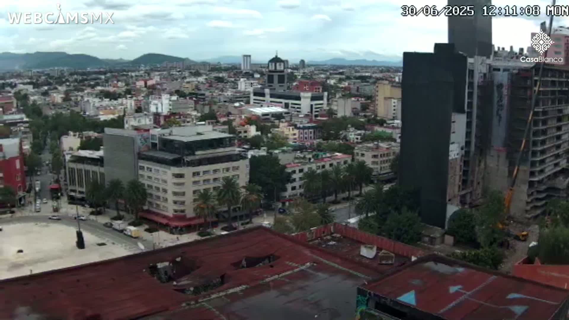 Mexico City, Monumento A la Revolución (Monument to the Revolution) & Plaza de la República Square Live Cam - Cuauhtemoc, Ciudad de Mexico, Mexico 