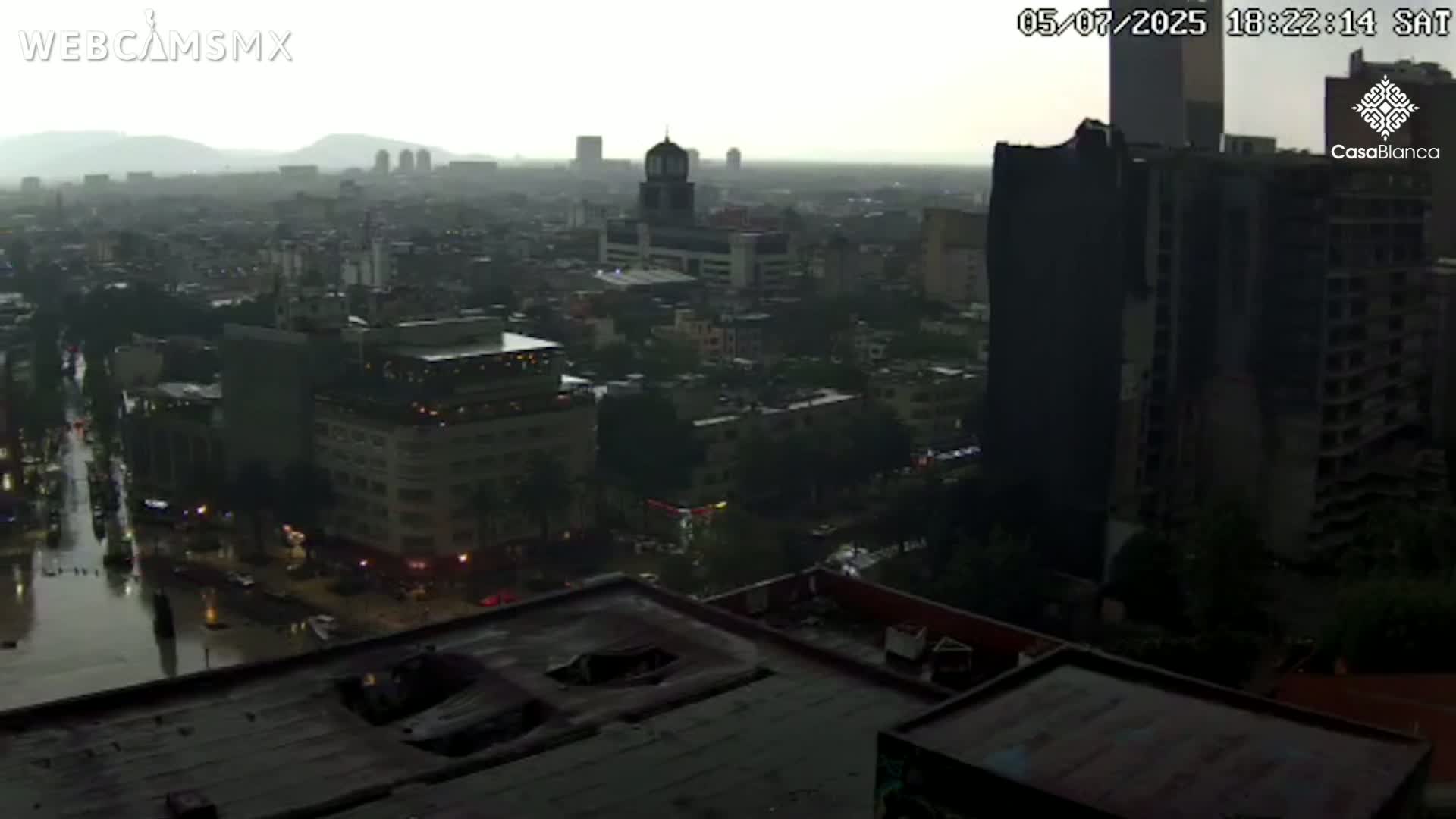 Mexico City, Monumento A la Revolución (Monument to the Revolution) & Plaza de la República Square Live Cam - Cuauhtemoc, Ciudad de Mexico, Mexico 