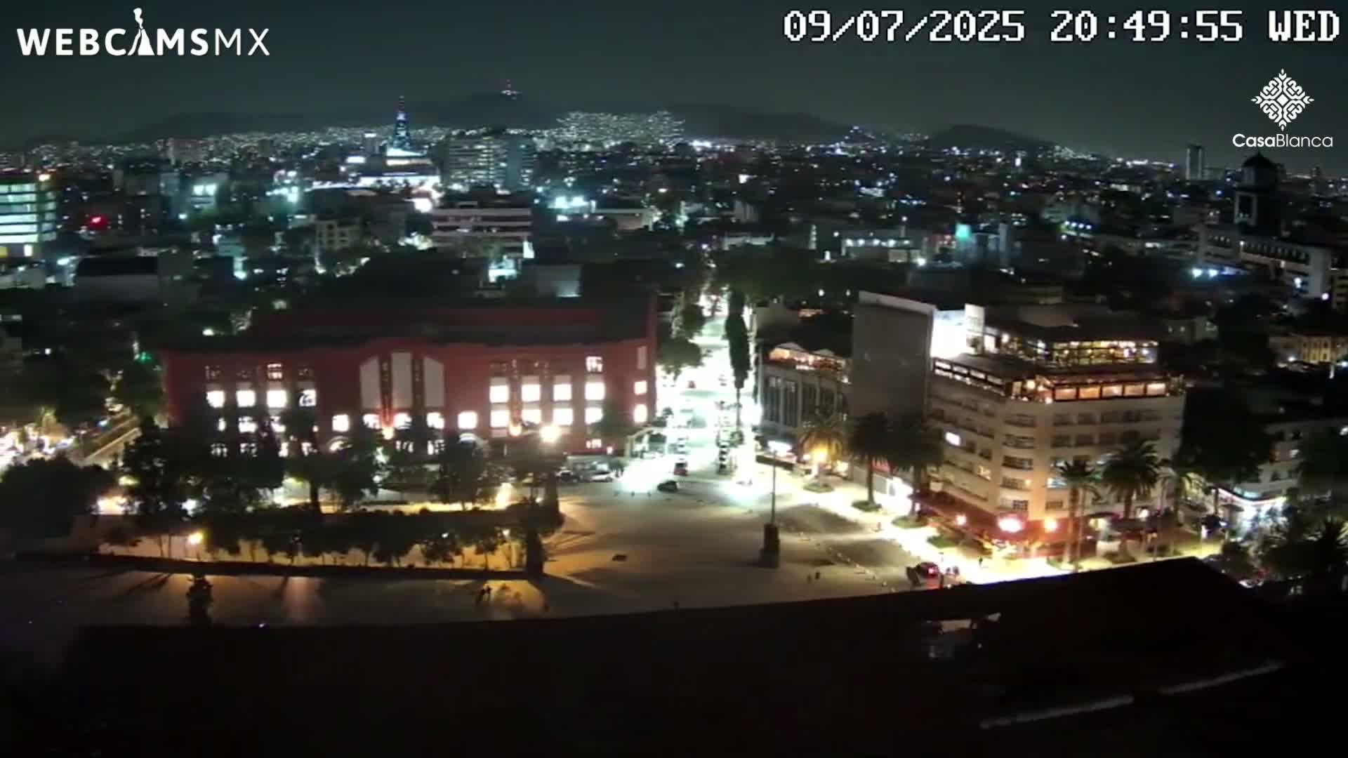 Mexico City, Monumento A la Revolución (Monument to the Revolution) & Plaza de la República Square Live Cam - Cuauhtemoc, Ciudad de Mexico, Mexico 
