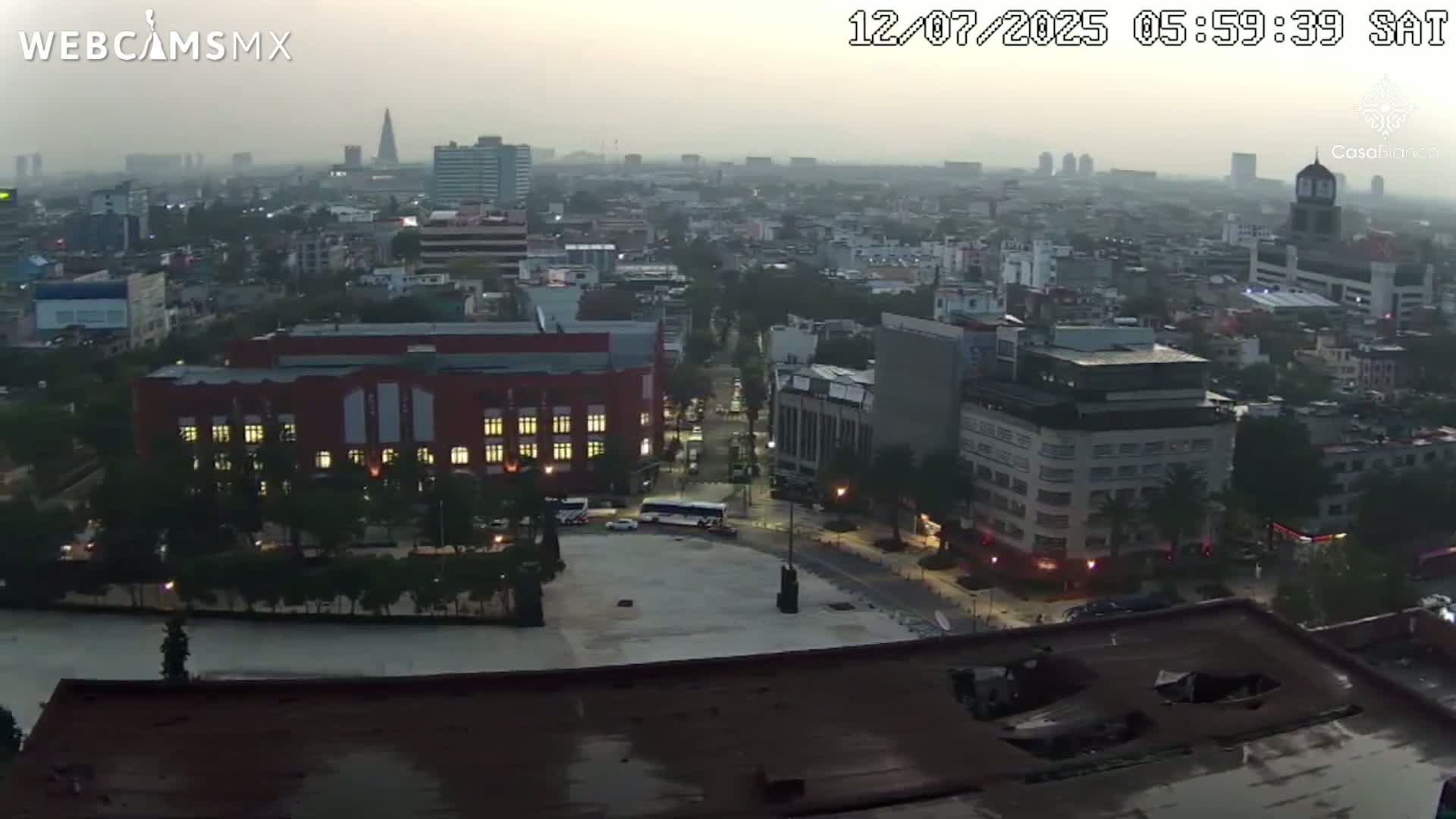 Mexico City, Monumento A la Revolución (Monument to the Revolution) & Plaza de la República Square Live Cam - Cuauhtemoc, Ciudad de Mexico, Mexico 