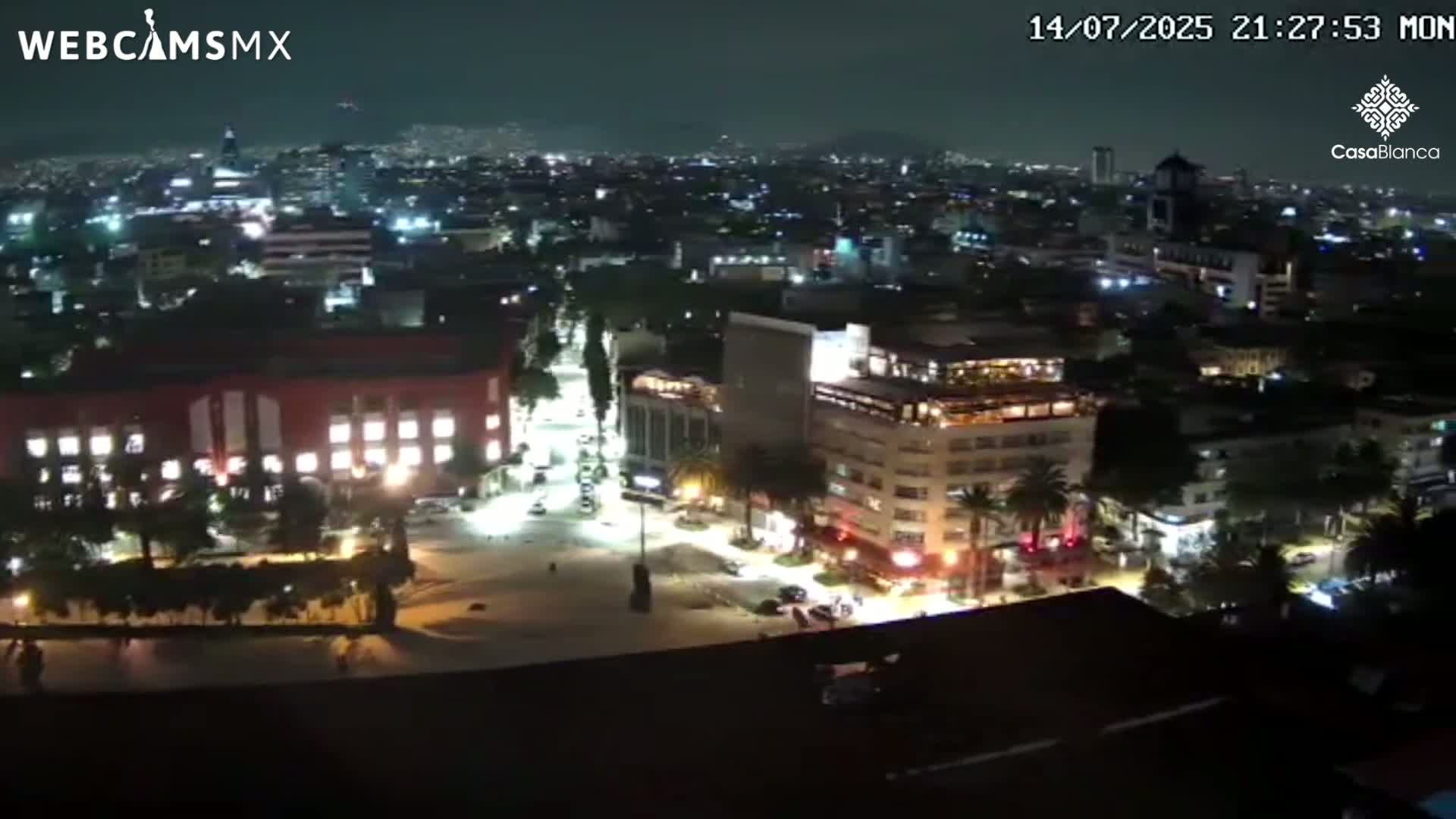 Mexico City, Monumento A la Revolución (Monument to the Revolution) & Plaza de la República Square Live Cam - Cuauhtemoc, Ciudad de Mexico, Mexico 
